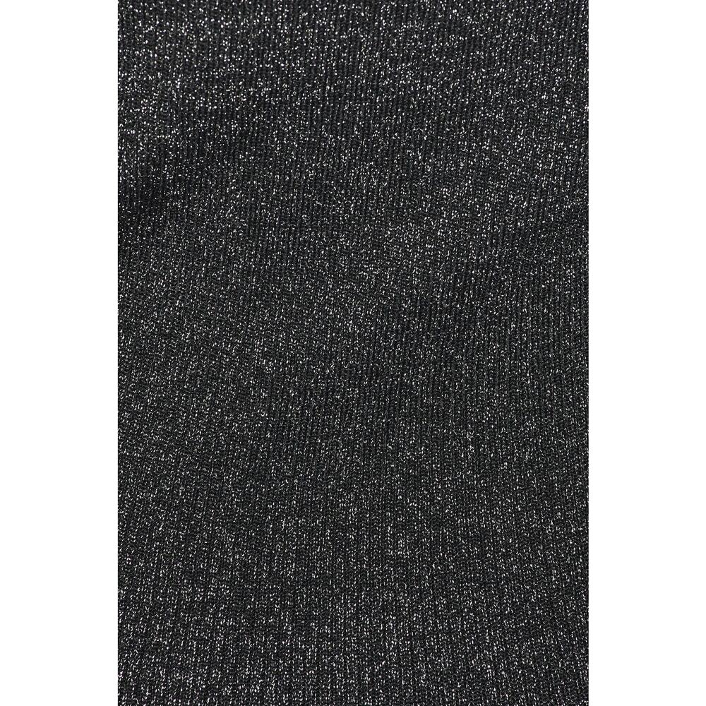 Central Park West Colette Ribbed Lurex Sweater in Black - XS - Picture 5 of 5